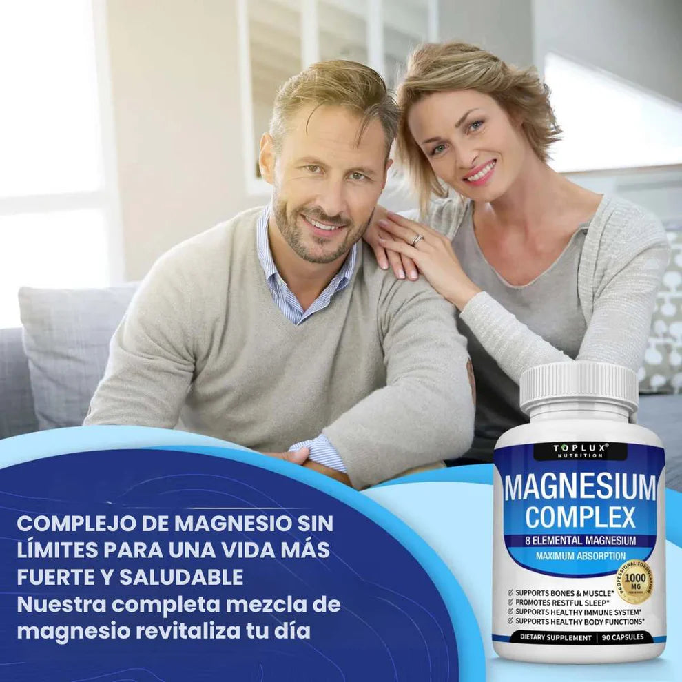 Magnesium Complex™ 1000 mg – 90 cápsulas | Energía, Descanso y Recuperación 💊